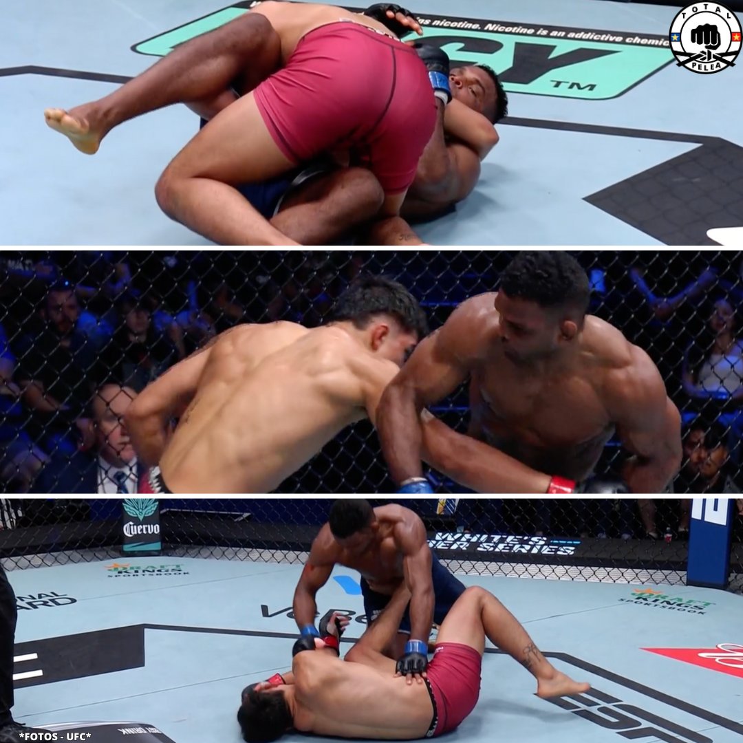 🚨 ¡INCREÍBLE REGRESO! 🚨

Tras ser prácticamente dominado durante los 2 primeros rounds por el mexicano Cristian Perez 🇲🇽, Manoel Sousa 🇧🇷 logro sobreponerse en el 3ro, para lograr la finalización 💥 con golpes en el #DWCS y espera la confirmación de ganar un contrato con UFC.