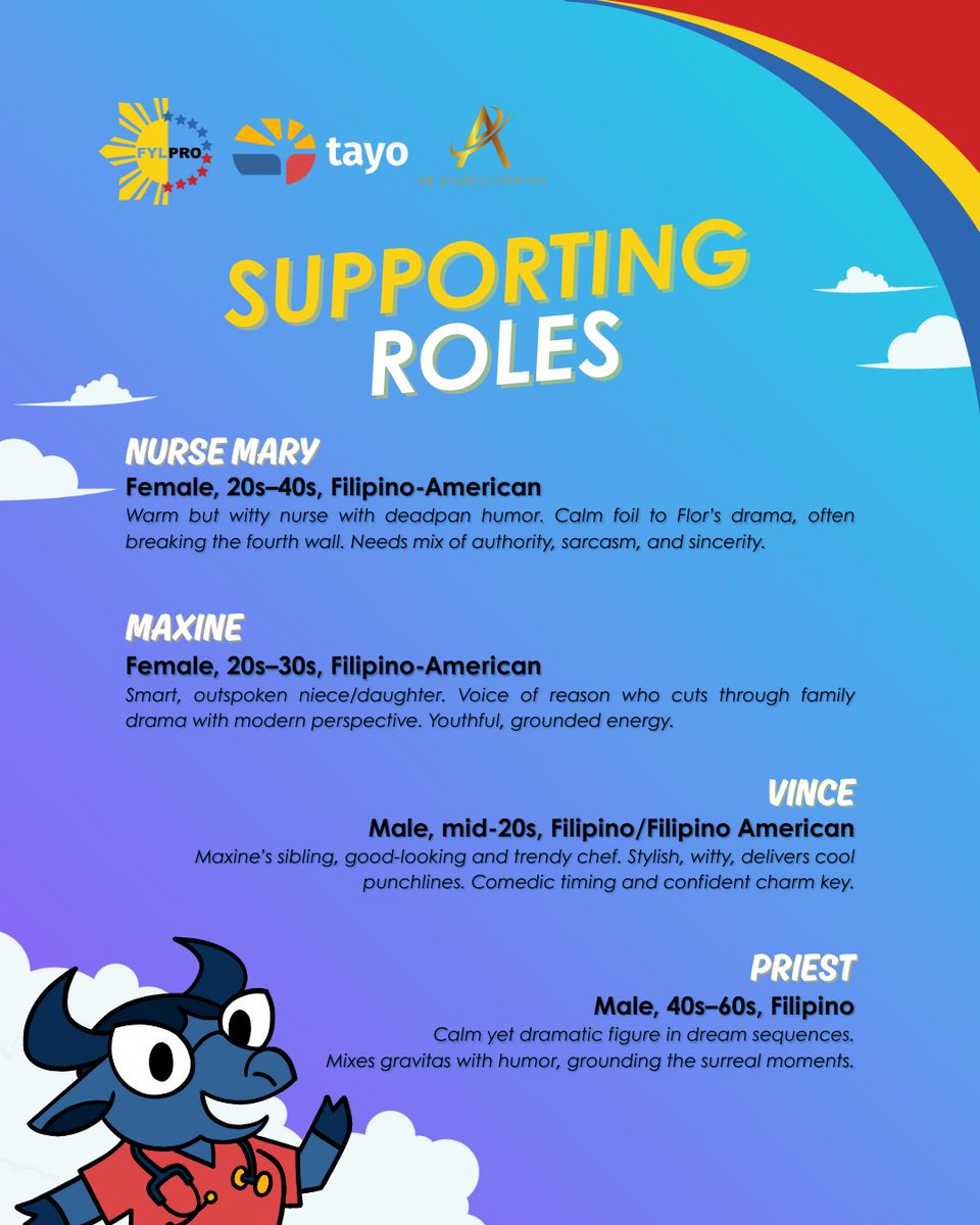 tayohelp's tweet image. #OpenCastingCall: @FylproMabuhay&apos;s Tayo is seeking Filipino actors for a teleserye-style public service announcement (PSA) to be released this fall.

Synopsis: “Mag Vax Tayo” is a comedic and heartwarming Filipino-American vaccine confidence campaign.