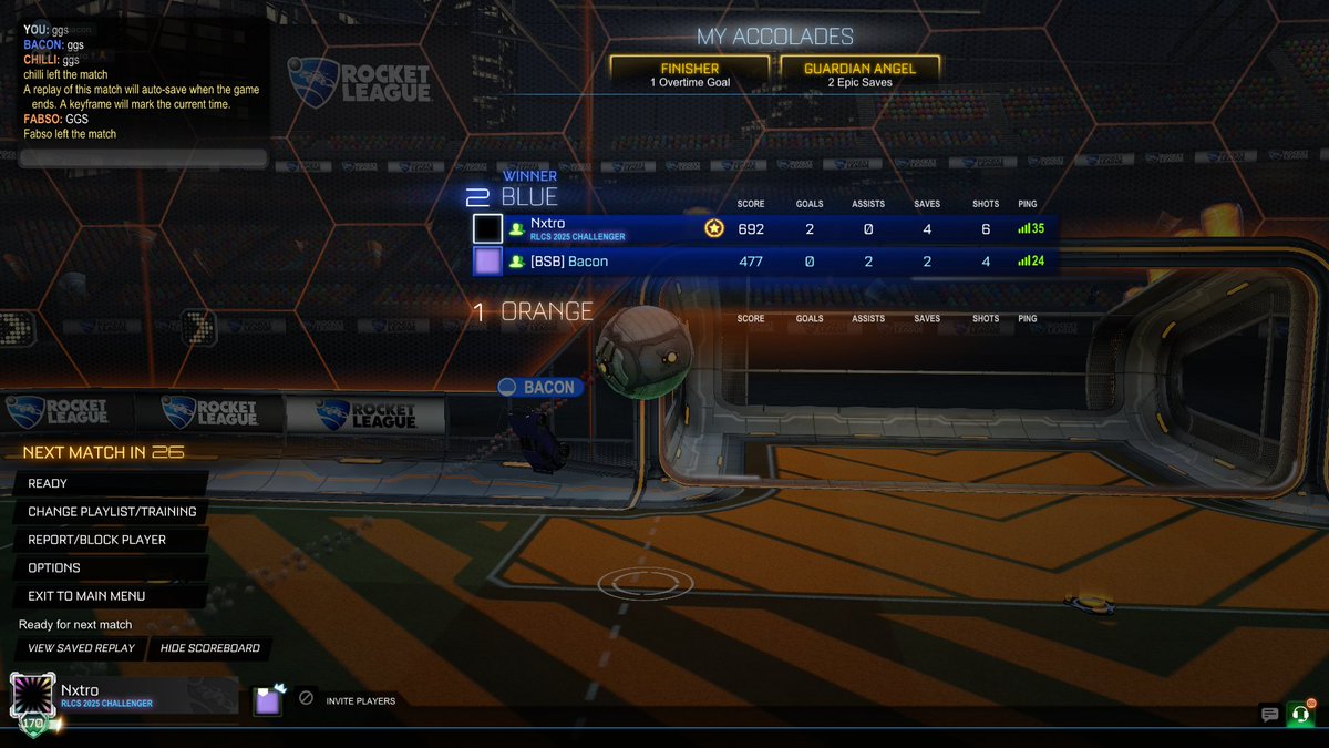 Nxtroxd's tweet image. beat chilli and fabso with @dontjudgebacon to make top 64 of 2v2 road to champs😎