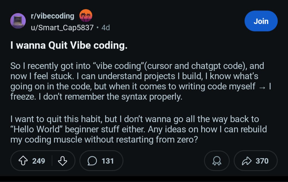 codeNtacos's tweet image. We have vibe coding detox before GTAVI.