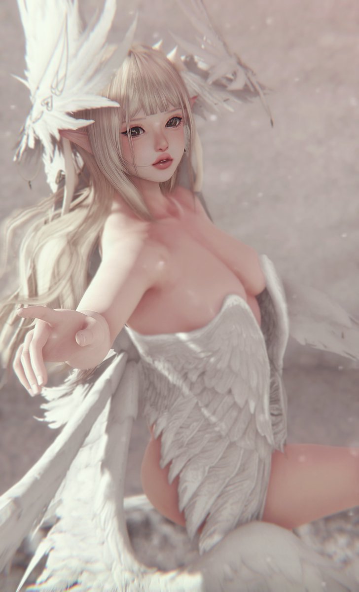 in her lovely silken murmur, like an angel clad in wings