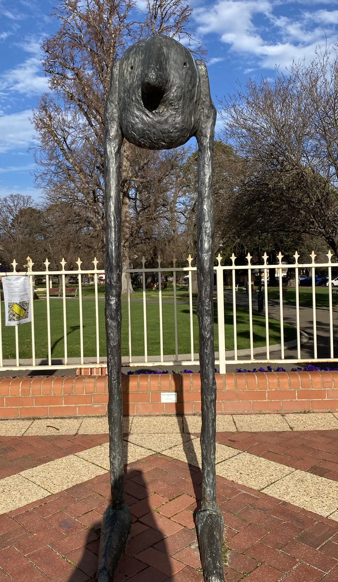 Ok music loving friends - had an interesting stroll around Goulburn yesterday and found myself devising a quiz for the family:
Q1 (left pic) what is sold in this store? 
Q2 (right pic) name the band who had a hit with this (clue on the plaque behind). Have to be a certain age! 😂