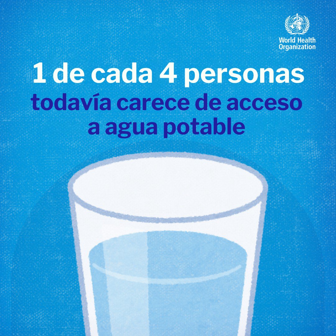 Naciones Unidas (@onu_es) on Twitter photo El acceso al agua potable 💧 es un derecho humano básico, pero 1 de cada 4 personas en el mundo aún no lo tiene garantizado.
Pese a los avances, un nuevo informe de <a href="/WHO/">World Health Organization (WHO)</a> y <a href="/unicefenespanol/">UNICEF en español</a> revela desigualdades persistentes que siguen dejando atrás a las comunidades más El acceso al agua potable 💧 es un derecho humano básico, pero 1 de cada 4 personas en el mundo aún no lo tiene garantizado.
Pese a los avances, un nuevo informe de <a href="/WHO/">World Health Organization (WHO)</a> y <a href="/unicefenespanol/">UNICEF en español</a> revela desigualdades persistentes que siguen dejando atrás a las comunidades más