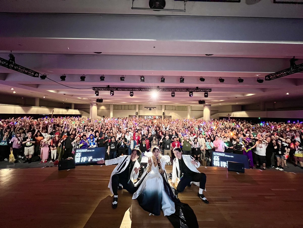 Yoko Takahashi appeared at Anime NYC 2025!👏

A special concert and autograph session were held to commemorate the 30th anniversary of Evangelion!🎤

Enjoy Yoko Takahashi's songs on streaming sites!♪✨
ybelieve.lnk.to/yokotakahashi

<a href="/yoko_t_official/">高橋洋子official</a> 
#AnimeNYC