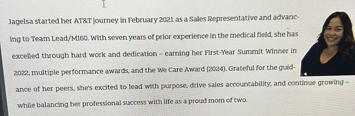 JagelsaCruz's tweet photo. ✨ Proud moment ✨
In less than a month, I went through one of the biggest life changes—moving out on my own with my kids—and today I get to celebrate a new chapter as a Team Sales Manager for VCC at AT&T. 💼💙
#NewChapter #TeamSalesManager #ATTProud #WorkingMom #Resilience https://t.co/q6f0MwsYxi