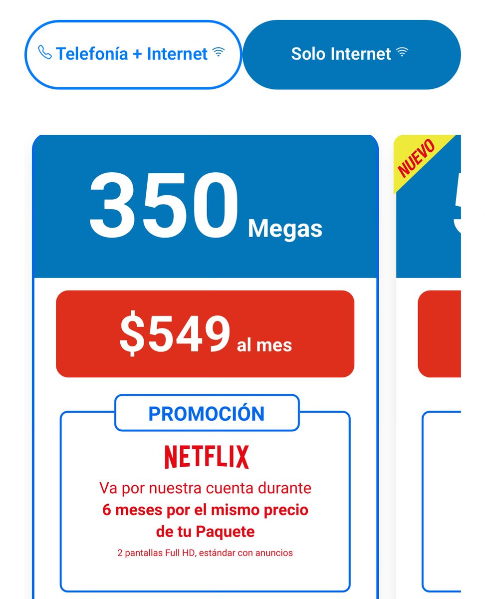 tootzic's tweet photo. @TELMEXSoluciona quiero hacer portabilidad y vi este paquete en su página yo tengo Totalplay y no me dejan elegir ese paquete, a fuerza me quieren poner el paquete con telefonía y yo ya no quiero telefonía https://t.co/YqlaIhsGUY