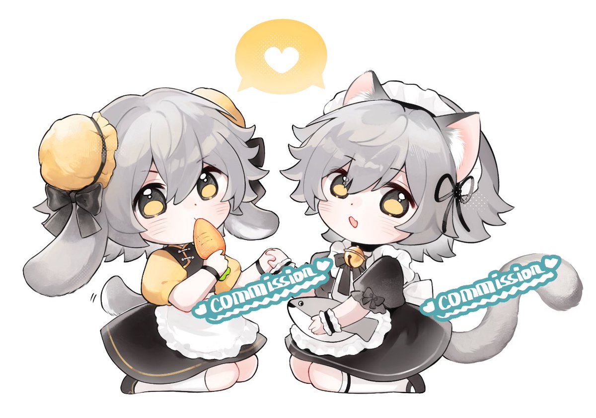 💫
中华兔兔穹&amp;女仆猫猫穹🐰🐱

(感谢约稿！画更多小穹！😭