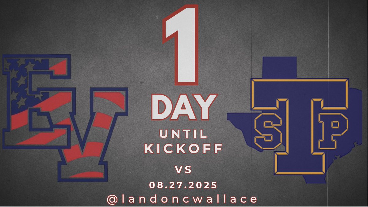 LandonCWallace's tweet image. The day we have all been waiting for is finally here

#ShortStepsLongVision #SophomoreSzn #EVPatriots