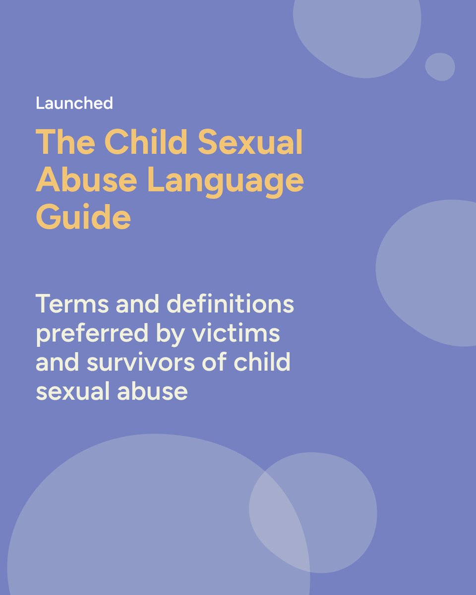 NationalCentre_'s tweet photo. How we speak about child sexual abuse matters.
The National Centre has launched the #ChildSexualAbuse Language Guide, developed with the voices of more than 100 victims and #survivors across Australia.
Download: https://t.co/RU0kcaPDVf
#HereForChange https://t.co/KkHwF03U3k
