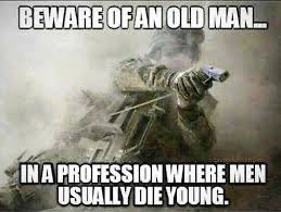 This is an absolutely correct photo. It’s the old salty veterans that you should beware of and thank!