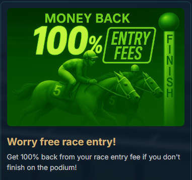 In case you missed it, if you haven't raced in <a href="/photofinishgame/">Photo Finish™ LIVE 🌹 🐎 Virtual Horse Racing</a> since season 25-30, we want you to come back! We've got a risk free race entry promo available until the end of August just for you!

photofinish.live/promo

Tag a friend if they need to get back out there!