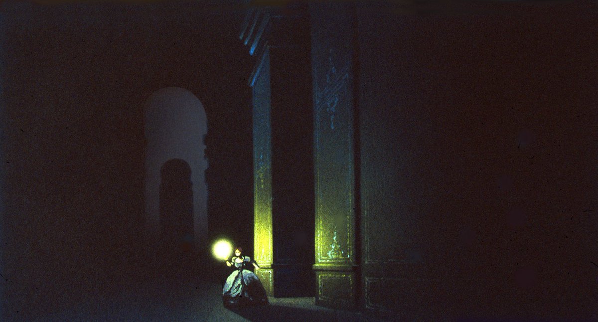 Concept art by Hans Bacher for Beauty and the Beast (1991), dir. Gary Trousdale and Kirk Wise, Walt Disney Feature Animation