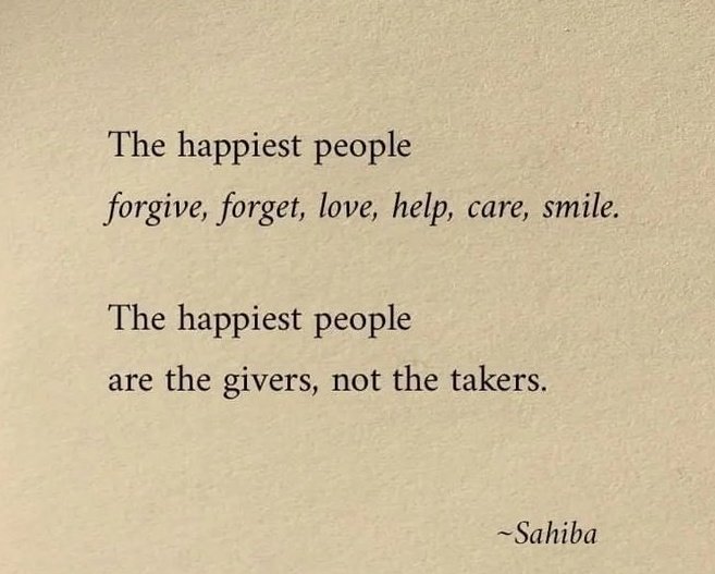 The takers are never content.