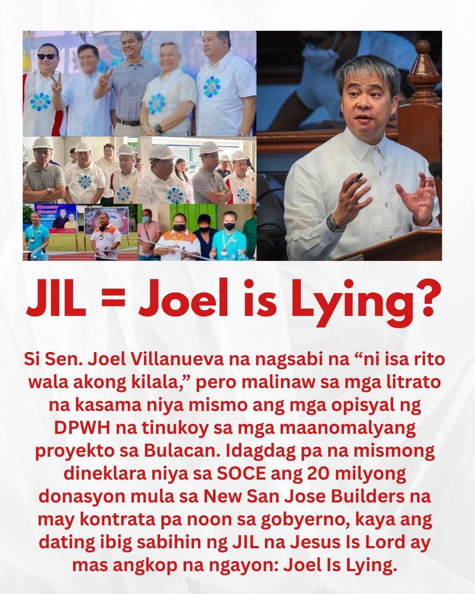 jojotorres1954's tweet photo. Joel Is Lying...

Ang SINUNGALING ay kapatid ng MAGNANAKAW.. 🤑🤑 https://t.co/xKMINK5mE0