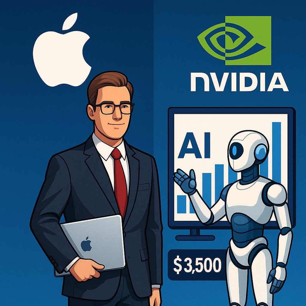 sora58AI's tweet photo. 🌏【AI業界の最新動向】
AppleがAIスタートアップの買収を検討。
NVIDIAは3,500ドルのロボット用“AIの脳”を発表。

👉 世界の大手は「AI強化」に巨額投資。
では中小企業は？
正解は“身近な業務から小さく始めること”。
その積み重ねが未来の競争力を生みます。

#AI活用 #中小企業DX #AIニュース https://t.co/AgIZtImgHD
