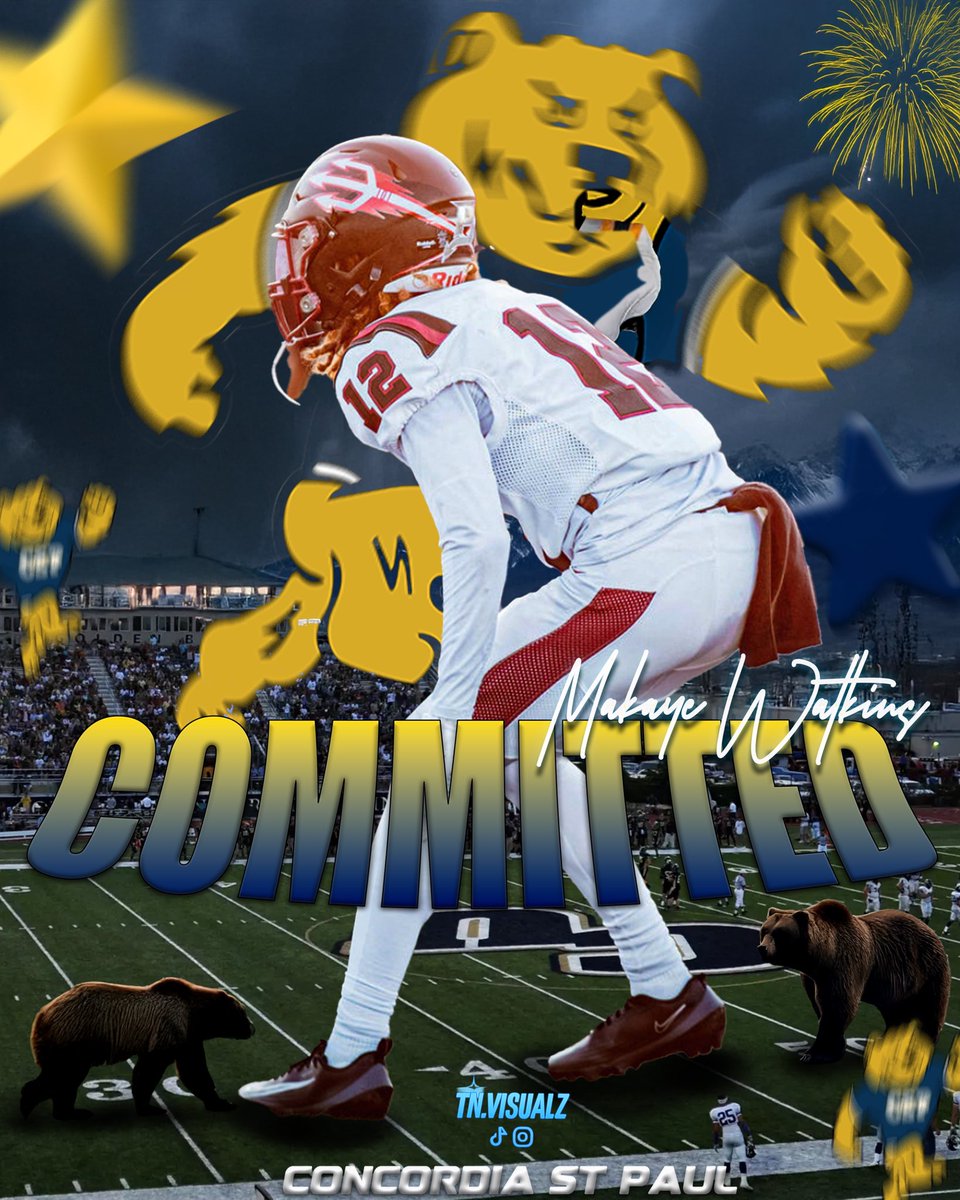 Makye Watkins (@watkinsmakye) on Twitter photo #AGTG Blessed to say i am committing to Concordia St Paul. Had an amazing time in the recruiting process <a href="/bond_coach/">Bond Mike Bond</a> <a href="/CSPBearsFB/">CSP Golden Bears Football</a> <a href="/concordiastpaul/">Concordia University, St. Paul</a> <a href="/CoachCurrierCSP/">Coach-ShannonCurrier</a> #AGTG Blessed to say i am committing to Concordia St Paul. Had an amazing time in the recruiting process <a href="/bond_coach/">Bond Mike Bond</a> <a href="/CSPBearsFB/">CSP Golden Bears Football</a> <a href="/concordiastpaul/">Concordia University, St. Paul</a> <a href="/CoachCurrierCSP/">Coach-ShannonCurrier</a>