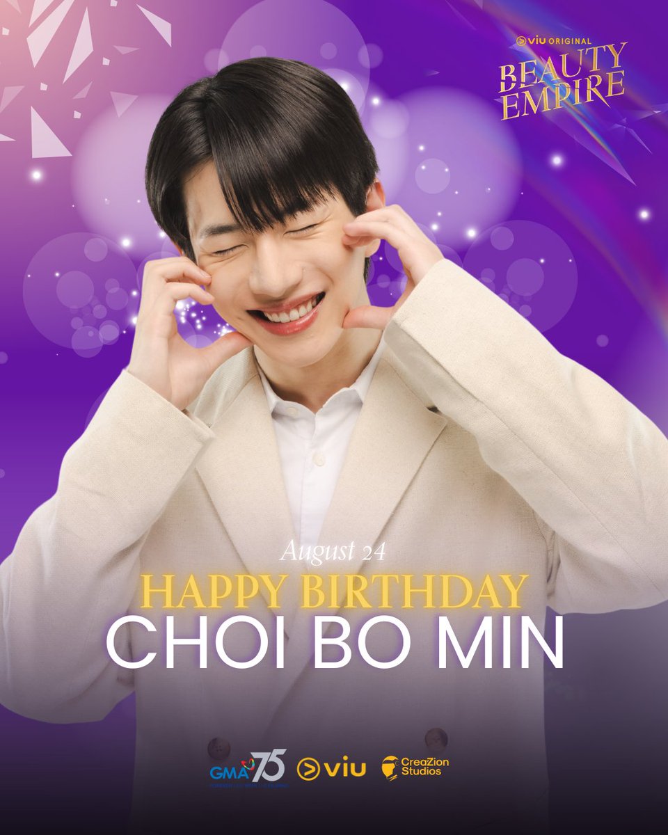 생일 축하해요, Bomin! 🎂
Maligayang Kaarawan to our visual prince and bubbly ball of sunshine, Bomin-ssi! 

Follow CreaZion Studios for  more updates, exclusive content and revelations behind the Beauty Empire.

Hatid ng #GMA, #Viu at #CreaZionStudios.
#BeautyEmpire