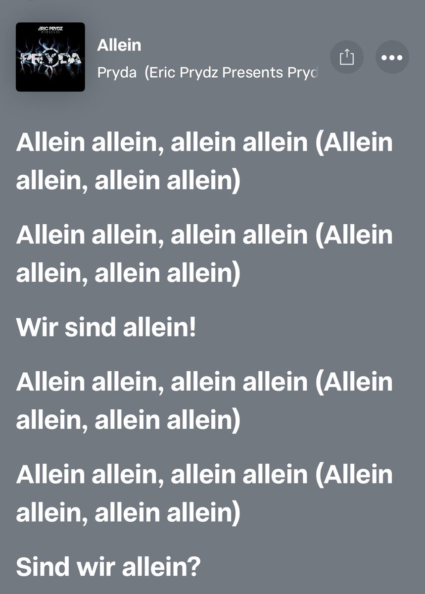 Allein Allein , Allein Allein