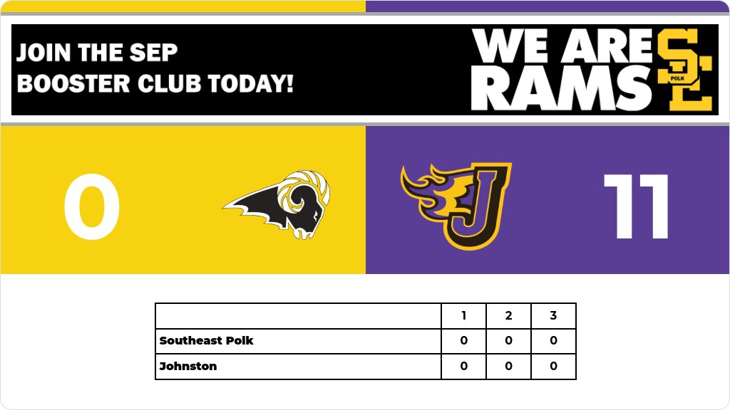 Girls Tennis (Varsity) Score Posted - Southeast Polk Rams lose to Johnston Dragons 11-0. https://www.gobound.com/ia/ighsau/girlstennis/2025-26/comps/h202412300726172341787191884c04d 