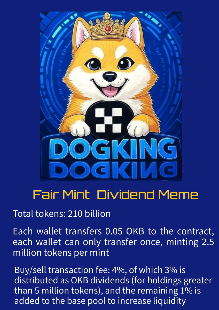 DOGKING_Xlayer's tweet photo. 中文版计划书
https://t.co/AYqN2b8kCI https://t.co/ePlLRV1ZMt