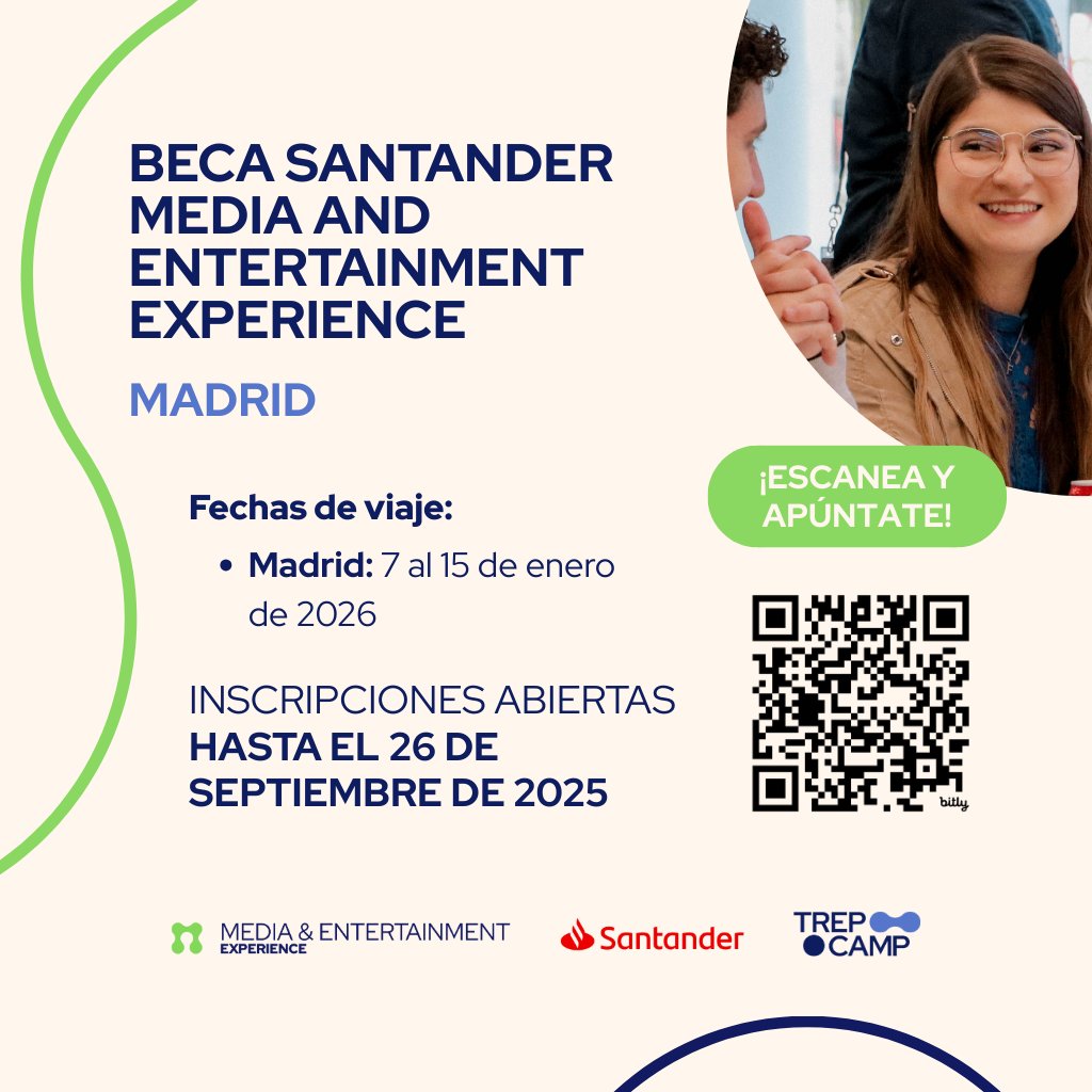 Comunidad Webinar Trepcamp emprendimiento Convocatoria 10 Becas-🚀Entrepreneurial Experience–Madrid-Nueva York; 15 Becas🛍️Fashion &amp; Retail Experience–Madrid; 15 Becas📸Media &amp; Entertainment Experience–Madrid 27 agosto 18:00 hrs🔗meet.google.com/eic-kpop-obt
Informes UPIS Movilidad ESE