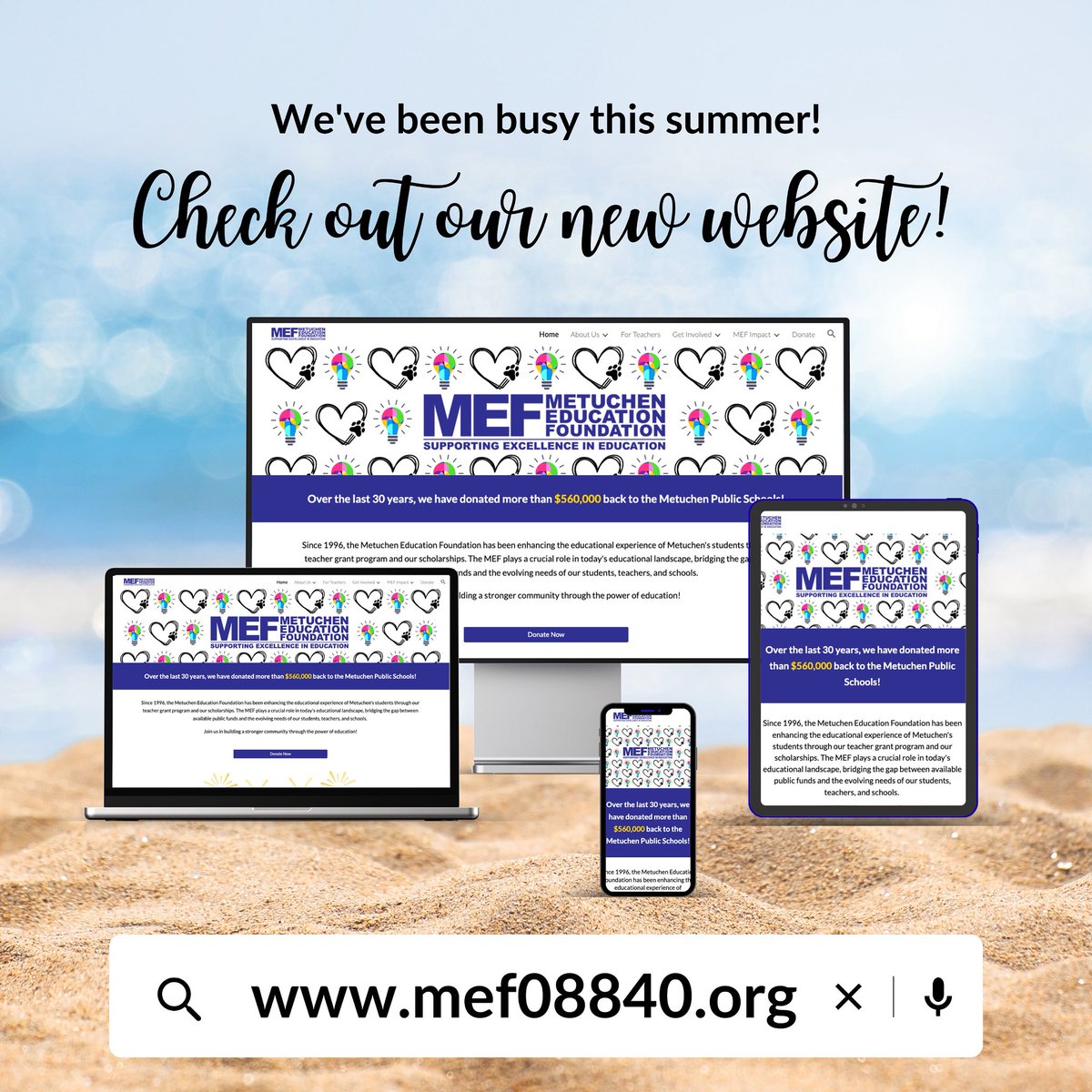 MEF_08840's tweet photo. We hope you’re enjoying the last bits of summer! In preparation for our big 30th year anniversary, the MEF has been busy. Check out our new website down below! https://t.co/bR4PBE7fbi