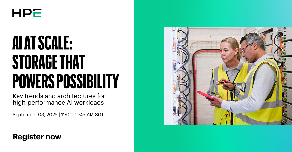 Scale #AI without bottlenecks. Our upcoming webinar explores key trends in AI storage and the architectures that enable high-performance workloads to run smoothly. Register now: hpe.to/6010f2Gog