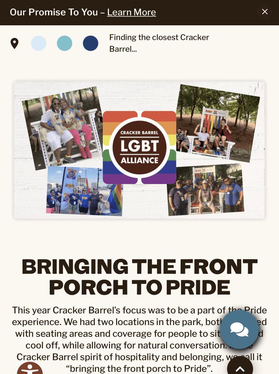 <a href="/CrackerBarrel/">Cracker Barrel</a> When will this nonsense be removed from your website?