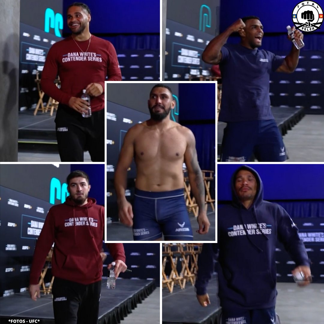 🔥 ¡5 CONTRATOS! 🔥

Tras 5 victorias ✅ por finalización en el #DWCS, tenemos 5 nuevos peleadores dentro ➡️ del UFC:

Donte Johnson 🇺🇸
Manoel Sousa 🇧🇷
Abdulrakhman Yakhyaev 🇷🇺🇹🇷
Marcio Barbosa 🇧🇷
Ryan Gandra 🇧🇷