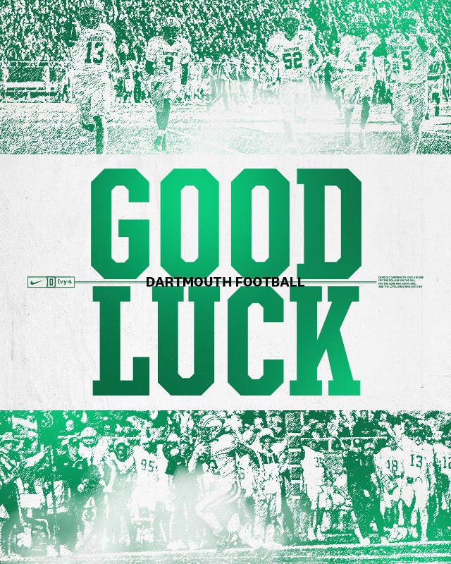 Thank you <a href="/DartmouthFTBL/">Dartmouth Football</a> <a href="/CoachDaft/">Kevin Daft</a> for the support!