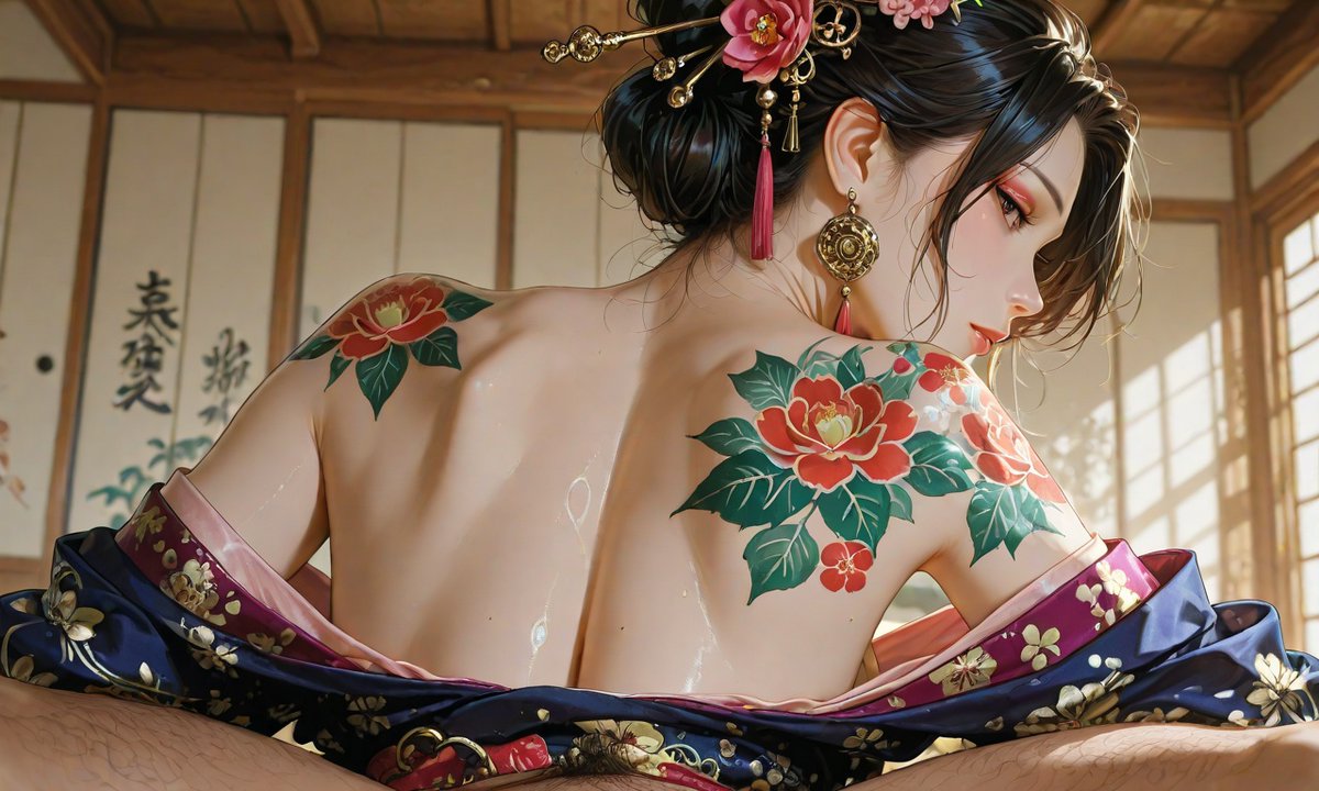 JuicychatAI's tweet photo. “Memoirs of a GEISHA" 🎏
All images generated by  our new NSFW Image model “Lychee Martini” from https://t.co/BPhLYChMA0
+++When this post hits 600 likes, I’ll send out an extra JuicyCoins code! So go ahead and like and share it!++ #juicychat #juicychatai #juicychatimagemodel #hentai #anime #milf #mommy #breast #geisha #japenese