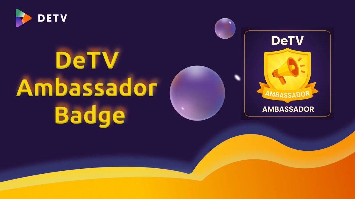 DeTV_Web3's tweet photo. Hey, community! It’s your early supporter credential.

Here’s what you get:
✅ Access to future airdrops
✅ Priority for the creator
✅ Entry to gated campaigns &amp; governance
✅ On-chain reputation for being first
Earn it now👉 https://t.co/Y1GezvZyGf

#DeTV #WatchToEarn https://t.co/bszLb9dZZk