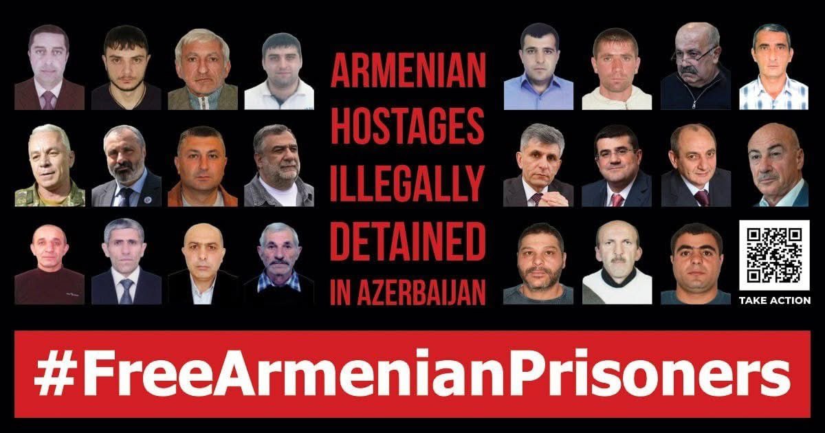 Syuzanna Avetisyan (@syuzavet) on Twitter photo Almost 2 years have passed, and at least 23 #Armenians remain hostages in Baku’s prisons.
Sham trials continue against them.
How can we speak of peace while these people are still imprisoned?
#FreeArmenianHostages #FreeArmenianPOWs #FreeRubenVardanyan Almost 2 years have passed, and at least 23 #Armenians remain hostages in Baku’s prisons.
Sham trials continue against them.
How can we speak of peace while these people are still imprisoned?
#FreeArmenianHostages #FreeArmenianPOWs #FreeRubenVardanyan