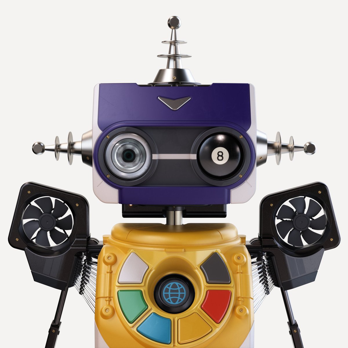 *bzzzt [!]

*meet Automato!ds #4 [:]

Antenna - Zap!
Arms - Airflow Undercover
Ears - Zap!
Eyes - Eight Ball
Face - Pilot Jumper
Shell - Retro Select Toy
Widget - WWW

*assemble a new one at automatoids.com [.]