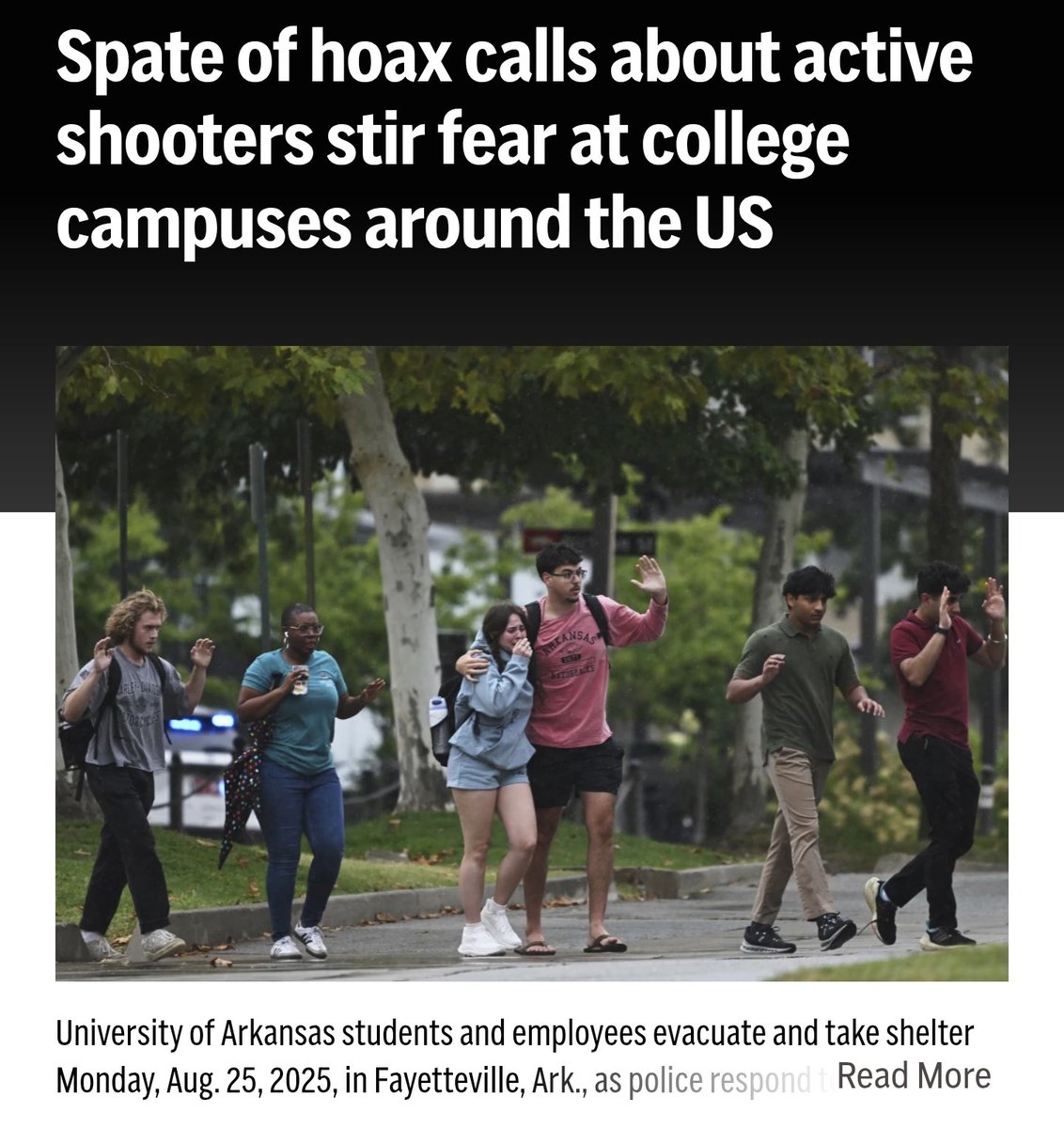 CryptoCyberia's tweet image. Saw this and just had to post it before sleeps.

Apparently some one or some organization is using AI to simulate 100s of calls to law enforcement claiming there&apos;s an active shooter, with gunshots in the background and everything.

Spoopy