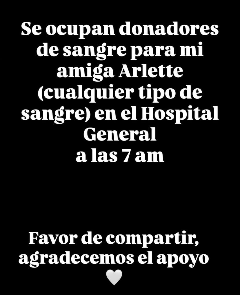 cualquier persona que pueda y quiera se lo vamos a agradecer mucho 🤍