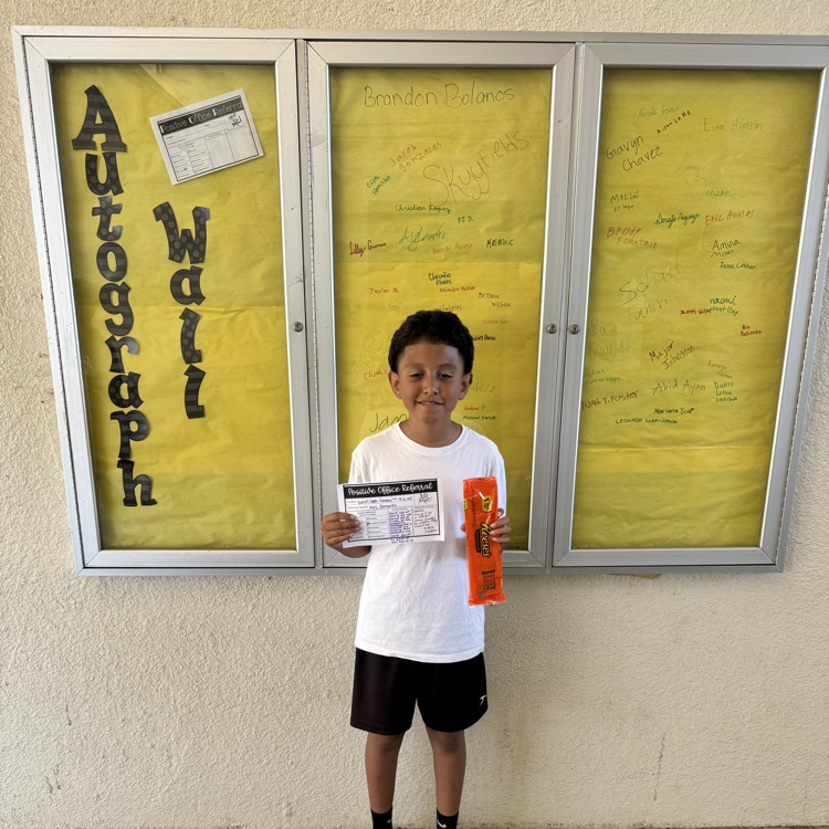 Congratulations Daniel on receiving a Positive Office Referral. Keep showing up with Bobcat PRIDE! #ehmsbobcats