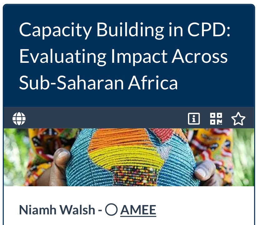 Delighted to present on behalf of <a href="/EuropeanCpd/">European Centre of Excellence for Research in CPD</a> <a href="/RCSI_FacNurMid/">RCSI Faculty of Nursing & Midwifery</a> #amee2025 <a href="/ThomasKearns12/">Professor Thomas Kearns🇮🇪🇪🇺🇪🇦</a> <a href="/chaparooney/">Professor Mark White</a> <a href="/meducate/">Lawrence Sherman</a>