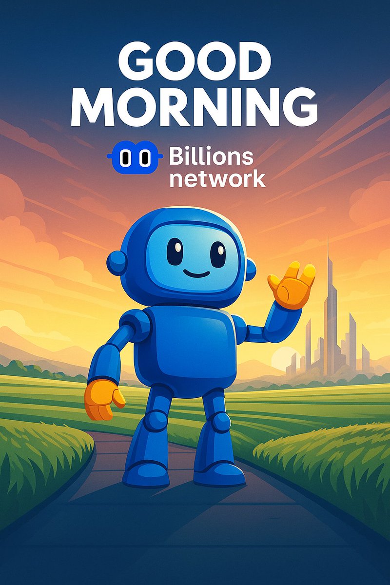 🌅 Good Morning from Billy &amp; <a href="/billions_ntwk/">Billions</a> 

A new day, a new chance to build, connect &amp; grow together.

Let’s make today brighter &amp; bigger ✨