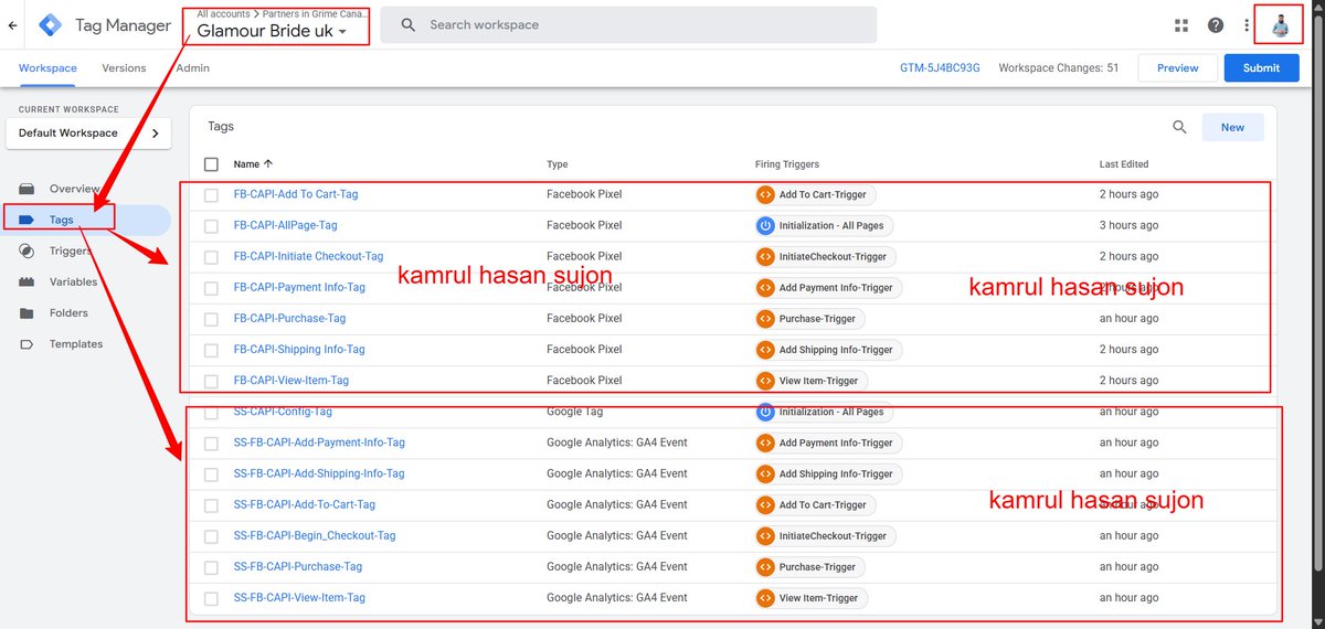 kamrulhsuzon's tweet image. 📊 Delivering accurate tracking for smarter business insights.
✅I’m pleased to share the successful completion of another client project:
🌐 Platform: Shopify
👤 Client: UK
📈 Tracking Setup: Facebook Conversion API & GA4 Ecommerce Tracking
#GA4EcomTracking | #FacebookCAPI |