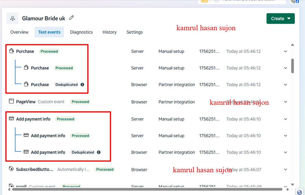 kamrulhsuzon's tweet image. 📊 Delivering accurate tracking for smarter business insights.
✅I’m pleased to share the successful completion of another client project:
🌐 Platform: Shopify
👤 Client: UK
📈 Tracking Setup: Facebook Conversion API & GA4 Ecommerce Tracking
#GA4EcomTracking | #FacebookCAPI |