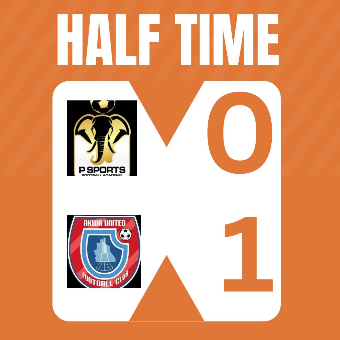 In front at the break..