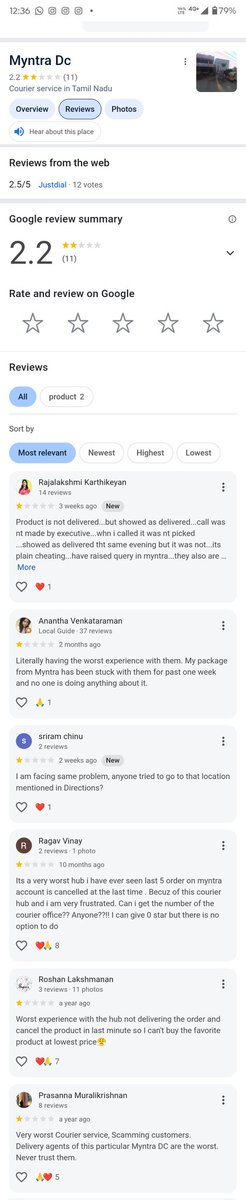 ManobharathV's tweet photo. @MyntraSupport Please check the attached photo of Myntra customers past experience with this hub... And in the same hub my product is there.. 💯% again these guys will not deliver @myntra @MyntraSupport https://t.co/yG4CpzyU6Q
