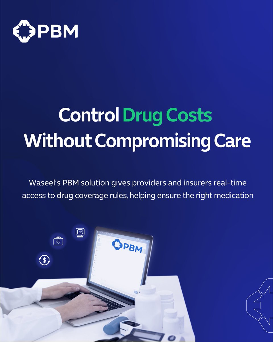 WaseelASP's tweet photo. وصيل تقدم حلولاً ذكية لإدارة الأدوية بكفاءة أعلى وجودة أفضل.

Waseel brings smarter pharmacy benefits for better healthcare outcomes. https://t.co/ZSwmePFG6P