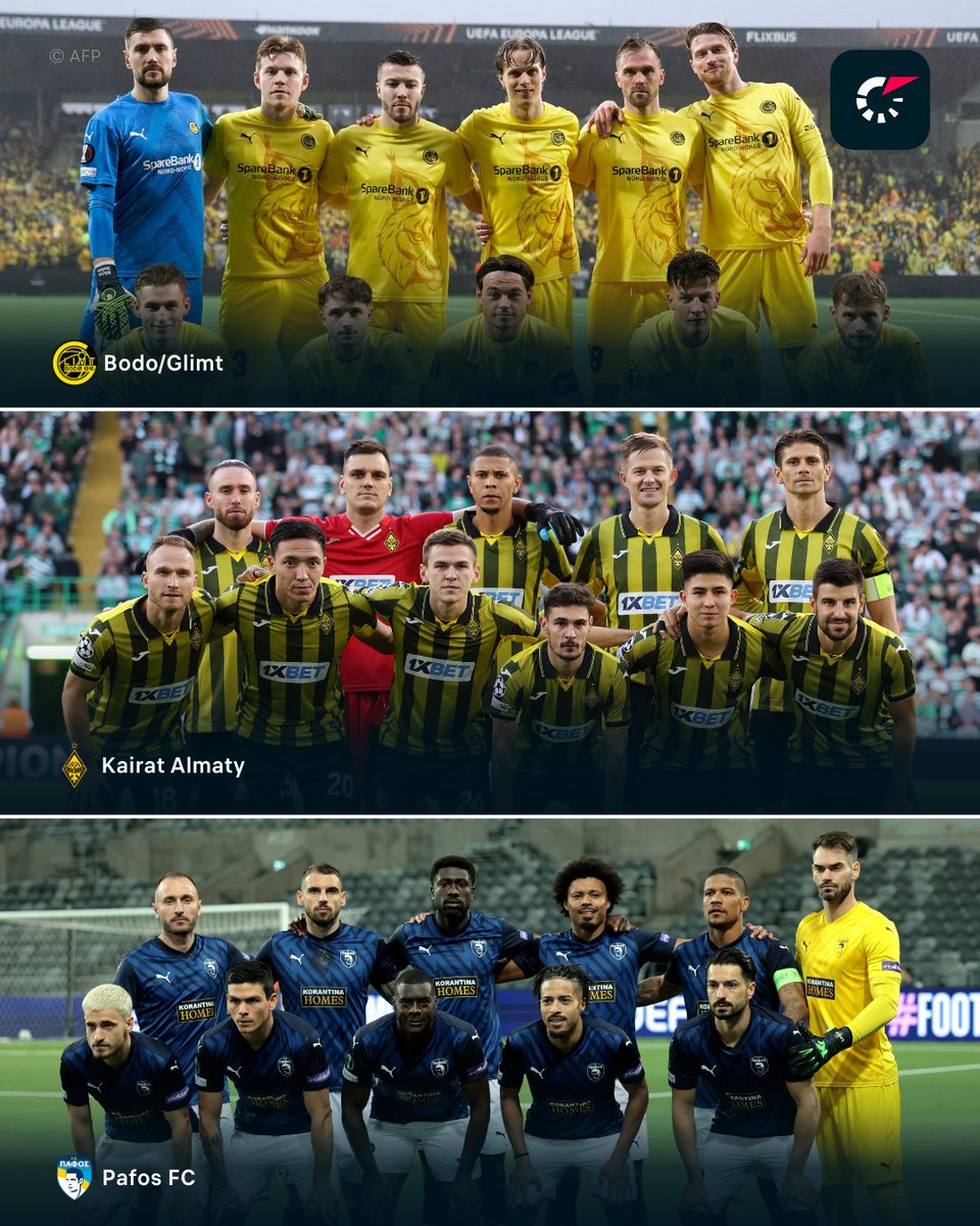 To był wieczór debiutów  💥

Wczorajszy dzień zapisał się w historii trzech klubów. Po raz pierwszy te zespoły zadebiutują w ⚽ Lidze Mistrzów.

🇳🇴 Bodo/Glimt
🇰🇿 Kairat Almaty
🇨🇾 Pafos

Bodo/Glimt od środka. Byliśmy w tym wyjątkowym klubie: flashsco.re/v8frypwm

#UCL