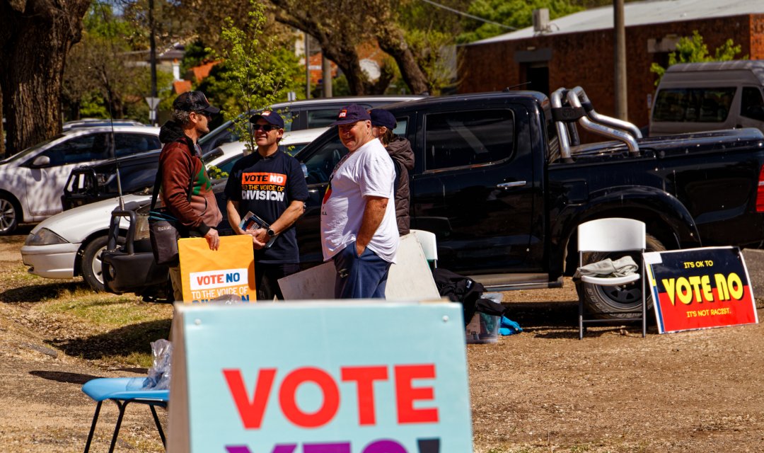 <a href="/GayCarBoys/">GayCarBoys</a> <a href="/VictoriaPolice/">Victoria Police</a> Political establishment went to bed with fuckers like that during referendum and Advance Zionist #ausvotes campaign.
Another local Christian Zionist sovereign citizen, who campaigned with LNP 'No', threatened Haines before an Albury event.
Politicians feed it when adventagous.