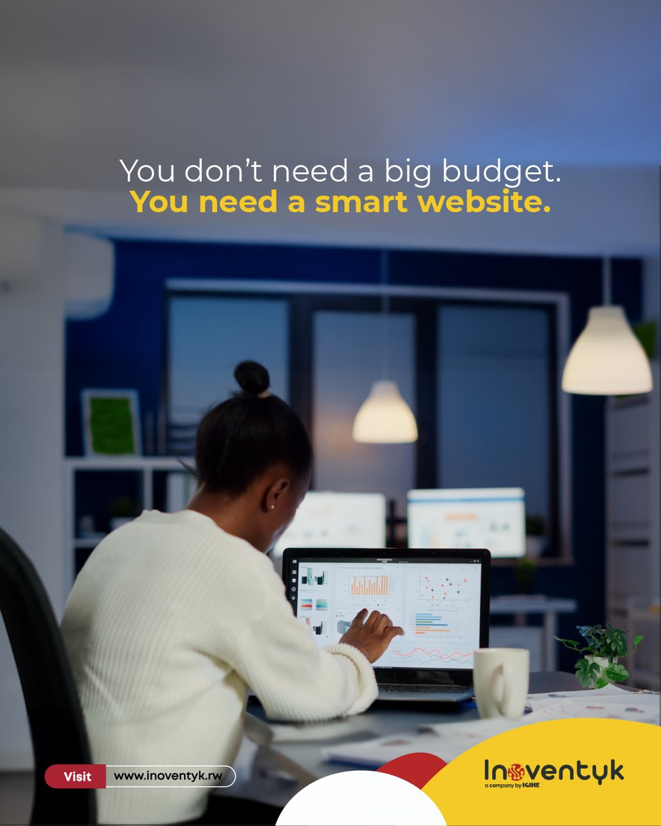 inoventyk's tweet image. A clean, professional website doesn’t have to break the bank. What matters is how well it works.
We help you get the most out of what you have. Call us today at +250788895953, let's build something strong.
#Inoventyk #SmartWebDesign