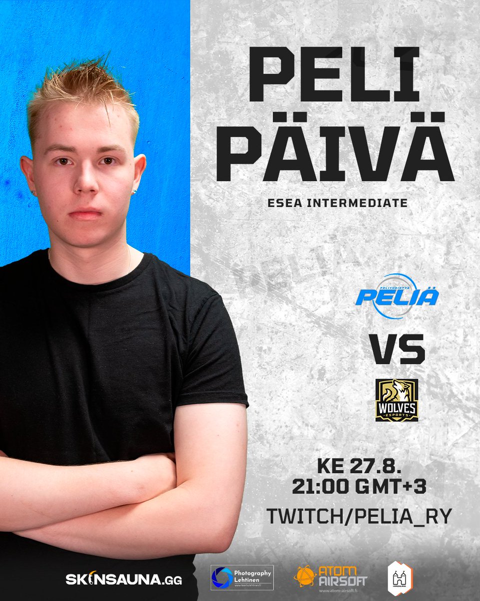 🔵PELIPÄIVÄ🔵

ESEA runkosarjan päätösottelu luvassa TÄNÄ ILTANA 💯 Tänään taistellaan voitosta ja kunniasta, tervetuloa viihtymään!

🏆ESEA Intermediate
🕘21:00
📺twitch/pelia_ry
🎙 <a href="/lehtinent_/">Fuliq</a>
📞Haastattelussa <a href="/AnttiVuorela_CS/">An7za</a> 

#esportsfi #PELIÄ