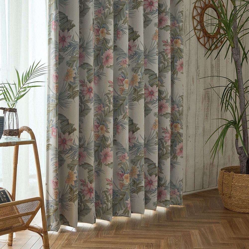 ハワイアンカーテン カエナピンク 【公式通販】