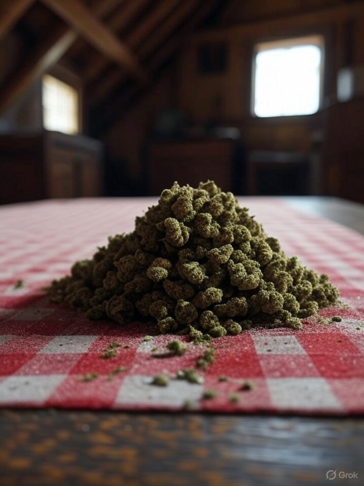 16 let starega me je nek ptujski frik povabil k sebi v podstrešno stanovanje. Na mizi je čakal kupček "trave". Frik, verjetno eden prvih dilerjev v naših koncih, mi jo je prijazno ponudil. Gratis.
Zavrnil sem. Vprašal je zakaj. Odvrnil sem mu, da mi je bistra glava dragocenejša.